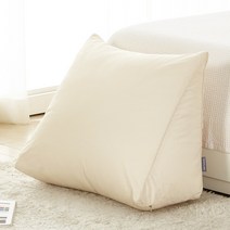 네모라인 달잠쿠션 순면 삼각 등쿠션 커버 (소/중/대) 솜별도