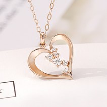 제이로사 14k 18k 하트 시그널 목걸이