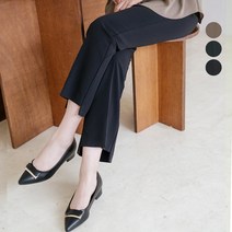 레틴 밴딩 언발 부츠컷 팬츠