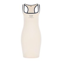 게스 여성 ACTIVEWEAR 립 배색 슬리브리스 니트 원피스 YN8K2309