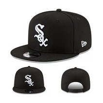 뉴에라 시카고 화이트삭스 스냅백 모자 MLB 공식 베이직 블랙 조절 가능 캡