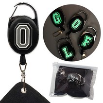 나만의 야광 이니셜 릴골프수건 스포츠타올 지퍼백포장, O