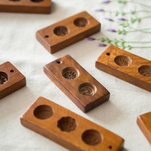 다식판 떡만들기 나무 모양틀 떡틀 떡판 약과 실습용 교육용 체험용 다식 미니 떡판, 2구