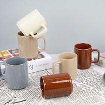 골드 머그컵 24k 머그잔 골드커피잔 홈카페 선물용 컵 냉커피 따뜻한차, 에크렌골드라인노블커피잔2P세트, 카키브라운