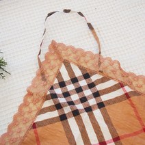 [ 에디트537 ] 마리끌레르 고급 체크 예쁜 손수건 매너손수건 레이스손수건 손수건앞치마 무릎덮개