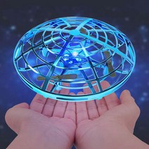 UFO 8028 손으로 간단하게 조작하는 미니드론 입문용 장애물 감지센서 플라잉볼, 블루