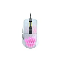 ROCCAT Burst Pro 초경량 프로 사양 광학 게이밍 마우스 (경량 68g Titan 스위치 옵티컬 광학 Owl-Eye 16K dpi 반투명 RGB AIMO 라이팅 사이드 버튼) 화이트 독일 디자인 ROC-11-746