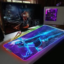 리그 오브 레전드 게임 RGB 마우스 패드 애니메이션 테이블 사무실 게이머 매트 미끄럼 방지 백라이트 데스크탑 Csgo LED 카펫 러그, 06 A9_07 250x350x3mm