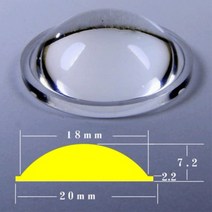 측정공구 20-66mm 에지 아크릴 평면 볼록 렌즈 손전등 LED 포커싱 토치 액세서리 돋보기, [11] 66mm