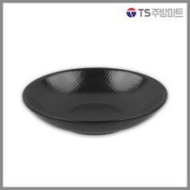 [돌산멜라민] 체크(흑) - 원형 찬기 (업소용그릇 멜라민그릇 예쁜그릇 식당접시 멜라민볼 멜라민찬기 검정색그릇), 1개, 블랙 1호 (DS-7755)