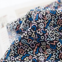 Summer Fabric 무형광 인견 원단 꼰사인견 냉장고원단 쿨링원단 노이즈, 블랙