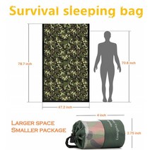 비비색 백패킹 1인용 미니텐트 초경량 비박텐트비상 침낭 생존 Bivvy 자루 야외 캠핑 하이킹을위한 방수, 05 Camouflage