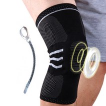 아이언바디 스프링 압박 무릎 연골 보호대 러닝용 통증 크로스핏 배구선수 부모님, 2개(양쪽)