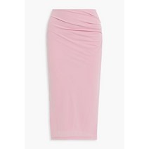 HELMUT LANG 헬무트 랭 Ruched stretch-jersey 미디 skirt125409