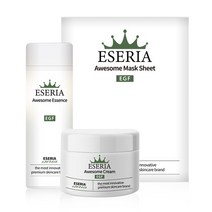 (+마스크팩 1매) 에스에리아 EGF 어썸 크림 에센스 마스크팩, 크림 50g 1개+에센스 100ml 1개+마스크팩10매