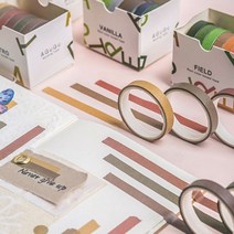 얇은 미니 마스킹테이프 마테 폴꾸 팬시 다꾸, 5. 솜사탕쿠키 (MT-293)
