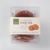 ORGA 간식 우리밀 약과 (180g) 탕비실 회사 어린이 성인 캠핑 차박 홈파티 영화 선물, 22개