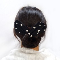 무지 와이어 머리끈 머리묶는 리본 당고머리 헤어밴드 반묶음 와이어 당고 헤어밴드