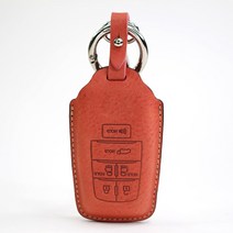 토요타 뉴 시에나 하이브리드 6버튼 스마트키 가죽케이스 키홀더 PT04, 미네르바복스 핑크