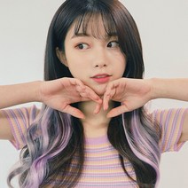 가발매니아 퍼스널 믹스 컬러피스 고열사 브릿지 2p, 퍼플믹스, 1세트