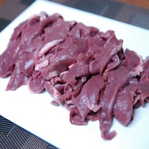 현지푸드 국내산 돼지 생염통슬라이스 500g, 1팩