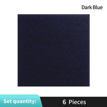 방음재 흡음재 6pcs 스퀘어 룸 방음 스튜디오 액세서리 방음 패널 고밀도 음향 방음 인테리어 도어, 진한 파란색, 8mm 중간 밀도