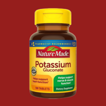 네이처메이드 Potassium 글루콘산 포타슘 칼륨 100정, 100정 1팩
