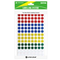 유니온플러스 unionplus 원형스티커홀로그램(303-5/혼합) UL-303-5MX 9mm(5색혼합) 1개