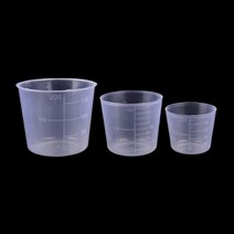 주방계량저울 측량저울 디지털저울 3개/대 200/100/50ml 측정 컵 실험실 플라스틱 졸업 비커 주방 도구 액, 한개옵션2, 한개옵션0, 한개옵션1