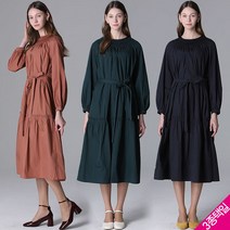 [르오트] 볼륨감있는 스모킹 원피스