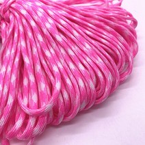DIY 공예용품 장식품 폼폼 리본 5야드 4mm 멀티 컬러 파라 코드 550 낙하산 등산 끈 로프 밀 사양 유형 III, 28 28