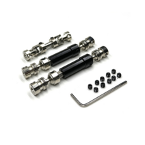 3Pcs 금속 드라이브 샤프트 CVD 드라이브 샤프트 MN128 MN86 MN86S MN86K MN86KS MN G500 1/12 RC 자동차 업그레이드 부품 액세서리, 검은색
