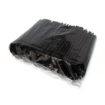 스푼빨대 검정 20cm 500개입, 1박스, 10000개입
