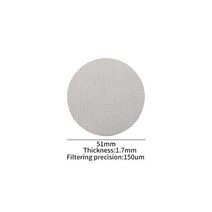 Reusable Coffee Machine Handle Puck Screen Mesh Portafilter Filter Plate Replacement Accessories 51/, 01 51mm-150um-1.7mm