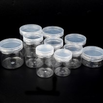 소형 플라스틱통 투명 원형통 스크류용기 소분통, 지름/용량, 4.8cm - 100ml