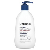 더마비 Derma:B CeraMD 리페어 크림 워시 400ml(13.5fl oz), 1개