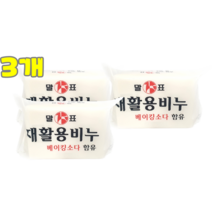 댕이몰 말표말 재활용비누 재생 세탁비누 400g, 3개