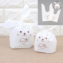 토끼모양 선물용 포장 봉투 1P 중 과일포장지 할로윈포장비닐 할로윈포장지 과자포장지 샌드위치봉투 친환경포, 대