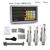 캐리어 저울 SINO SDS3MS 3 축 디지털 판독 DRO 키트 고정밀 눈금자 KA300 선반 선형 스케일 광학 인코더, 02 DRO-3PCS KA300
