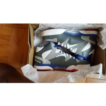 Reebok 새상품 리복 클래식 잼 화이트/블루/그레이 그레이 신발 희귀 레트로