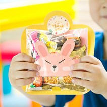 어린이집생일선물 생일답례품 어린이날 선물 [30개묶음 무료배송] 알찬&귀욤미니 간식+나만의 메세지 스티커는 무료+앙증귀욤 동물캐릭터포장 과자 선물세트, 1개, 1YPF_알찬(토끼)*30