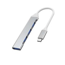 도킹스테이션 외장하드 하드도킹 워크스테이션RYRA 4 포트 확장 도크 USB 3.0 허브 도킹 스테이션 유형 C, 03 Grey