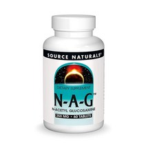 소스내추럴스 N-A-G 250mg N-아세틸 글루코사민 지지 및 장 안감용 - 60정, 60.0인분 (1팩)