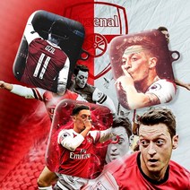 와우박스 주문제작 프리미어리그 아스날 메수트 외질(Mesut Ozil) 축구 선수 에어팟 버즈 무선 이어폰 케이스, 무광 하드케이스, 버즈 라이브(밑판 흰색)