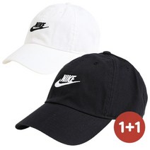 [쇼핑엔티] 나이키 NSW H86 퓨추라 워시드 캡 모자 1+1 3종 택1, 선택3_913011-100+913011-100:FREE