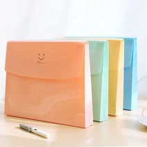 스마일 A4 파일폴더 4개(랜덤색상), 4개입(랜덤색상)