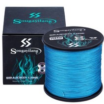 콘스탄틴원줄 낚시줄 빙어 sougayilang 새로운 9 가닥 pe 낚싯줄 레이드 낚싯줄 300m 500m 1000m multifilament 낚시 와이어 잉어 낚싯줄 도구, 파란색, 300m-0.14mm-7.6kg