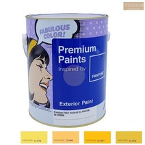 노루표 외벽 담벼락 페인트 4L 무광 노란색 외부 실외 콘크리트 시멘트, 노랑13-0756