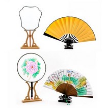 율아트 부채 받침대 2종 부채집 케이스, 1. 부채 받침대 블랙