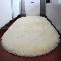 단모매트 거실 카페트 침대 러그 애견 침실, 플러시 200x300cm 타원형 회색